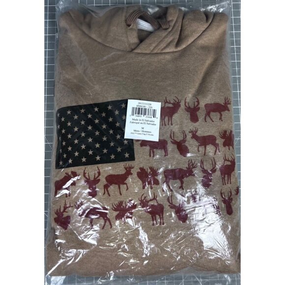 Columbia Men's PHG Game Flag II Hoodie, Sahara/Cordovan Big Game Flag Sz. M - Picture 11 of 11